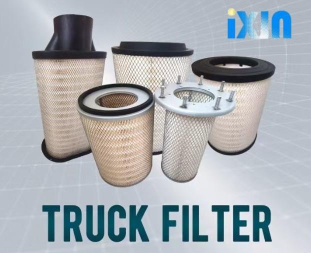 Why Do Some Truck Air Filters Fail Quickly? Causes & Solutions 2 Collapsed cheap truck air filter vs IXIN heavy duty air filter structural integrity