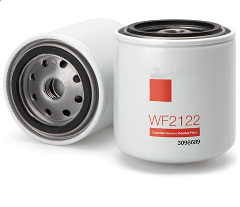 WF2122 Water Coolant Filter for Cummins Engines, 11/16-16 UN Spin-On, No Additive, Replaces Cummins 3098689 1 WF2122 coolant filter
